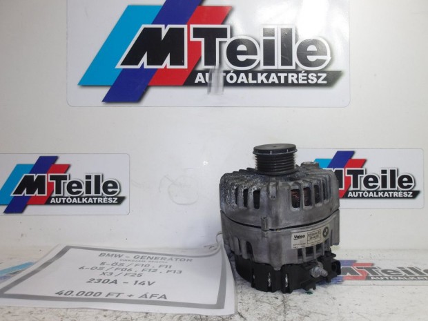 [GYRI BONTOTT] BMW - GENERTOR - 230A - 14V - 5-S; 6-OS ; X3 / F10